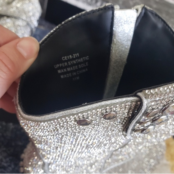 Shine Cowboy Boots - Silver - Picture 3 of 8